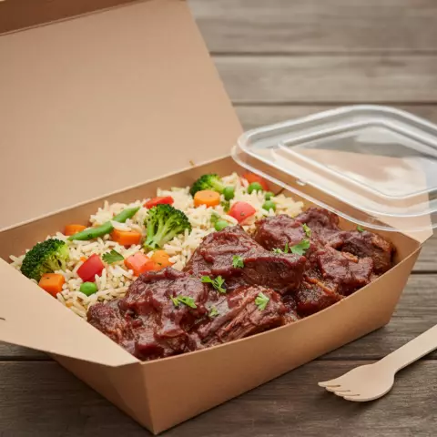 Barbekü Souslu Dana Əti İlə Tərəvəzli Düyü